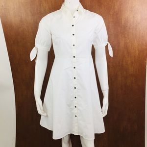 Ann Taylor Petite Button Down Shirt Dress 0P